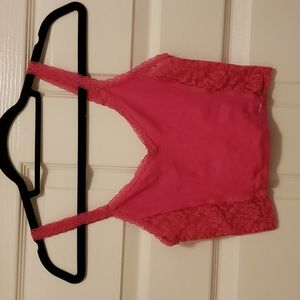 Pink gilly hicks crop top